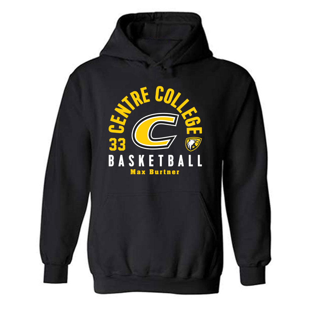 Centre College - NCAA Men's Basketball : Max Burtner - Classic Fashion Shersey Hooded Sweatshirt-0