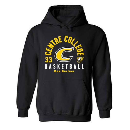 Centre College - NCAA Men's Basketball : Max Burtner - Classic Fashion Shersey Hooded Sweatshirt-0