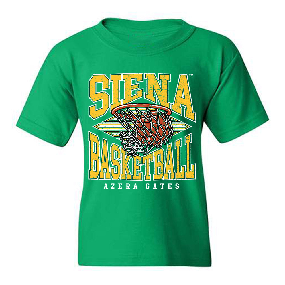 Siena - NCAA Women's Basketball : Azera Gates - Classic Fashion Shersey Youth T-Shirt-0