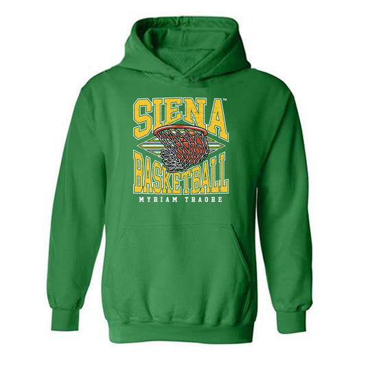 Siena - NCAA Women's Basketball : Myriam Traore - Classic Fashion Shersey Hooded Sweatshirt