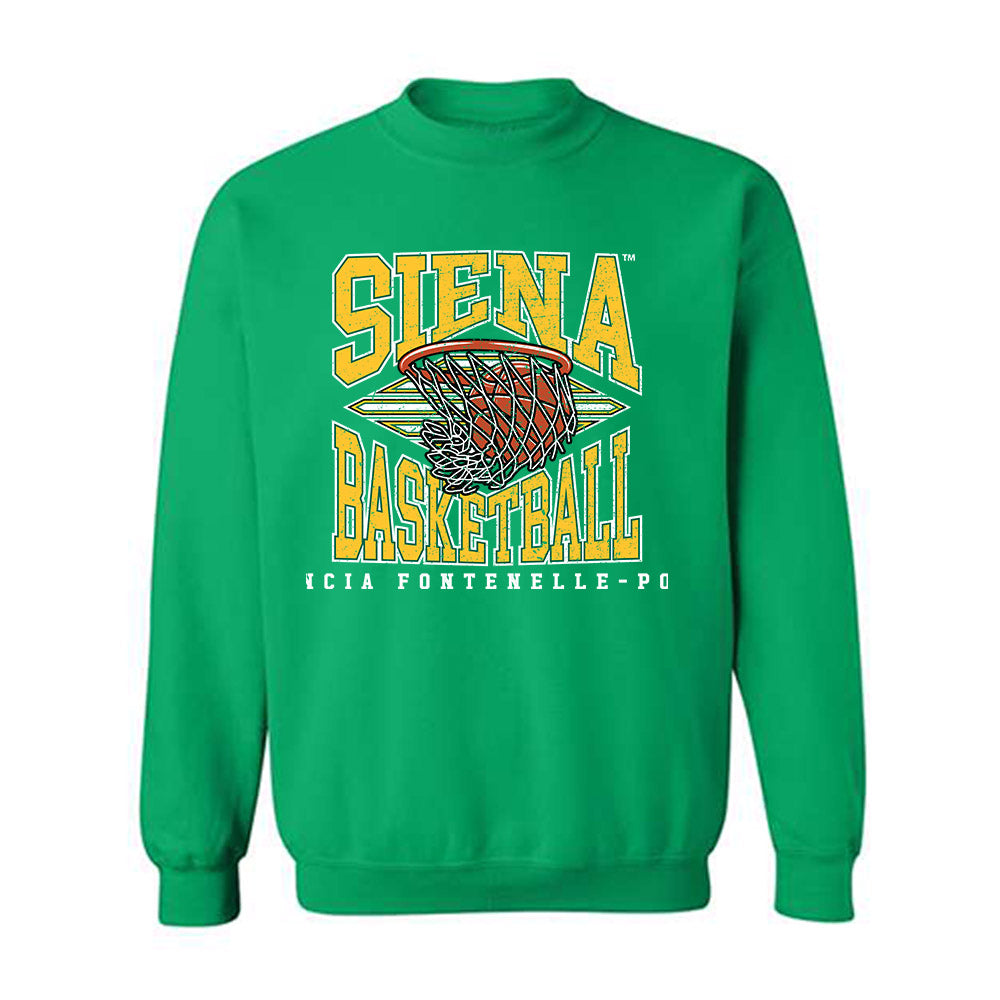 Siena - NCAA Women's Basketball : Valencia Fontenelle-Posson - Classic Fashion Shersey Crewneck Sweatshirt-0