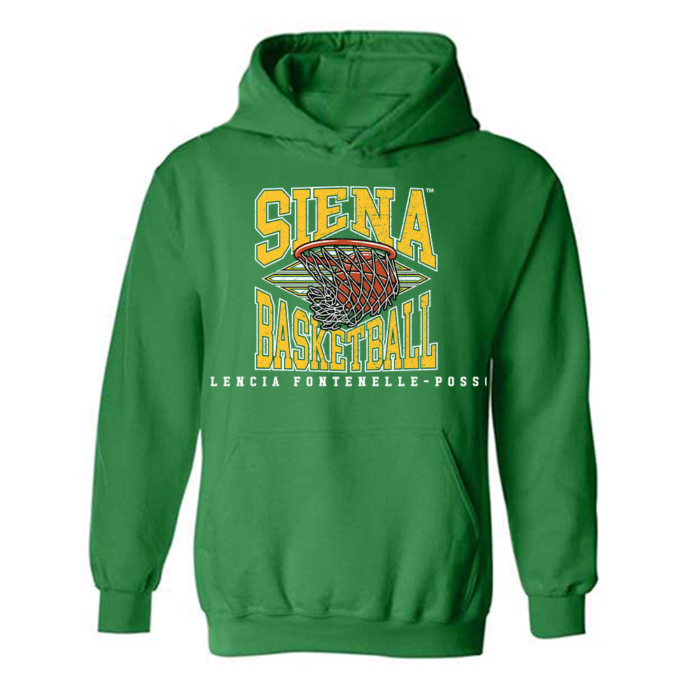 Siena - NCAA Women's Basketball : Valencia Fontenelle-Posson - Classic Fashion Shersey Hooded Sweatshirt-0