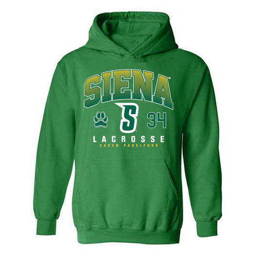 Siena - NCAA Men's Lacrosse : Caden Padelford - Classic Fashion Shersey Hooded Sweatshirt