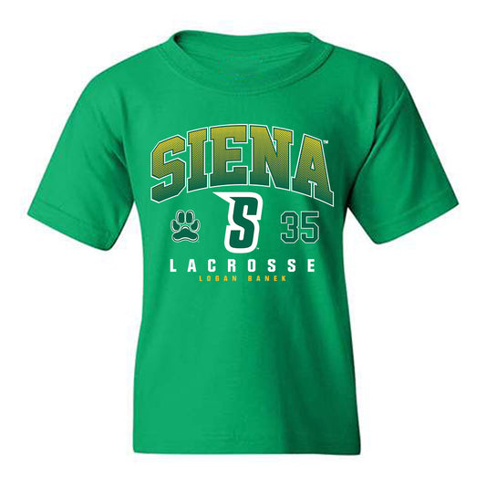 Siena - NCAA Men's Lacrosse : Logan Banek - Classic Fashion Shersey Youth T-Shirt-0