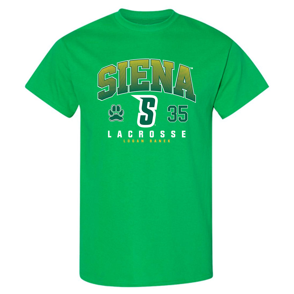 Siena - NCAA Men's Lacrosse : Logan Banek - Classic Fashion Shersey T-Shirt-0