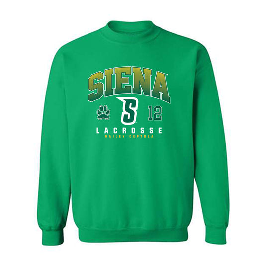 Siena - NCAA Women's Lacrosse : Hailey Deptula - Classic Fashion Shersey Crewneck Sweatshirt-0