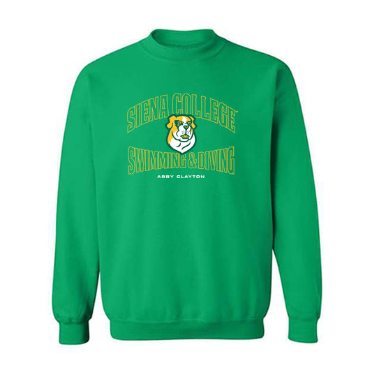 Siena - NCAA Women's Swimming & Diving : Abby Clayton - Classic Fashion Shersey Crewneck Sweatshirt-0