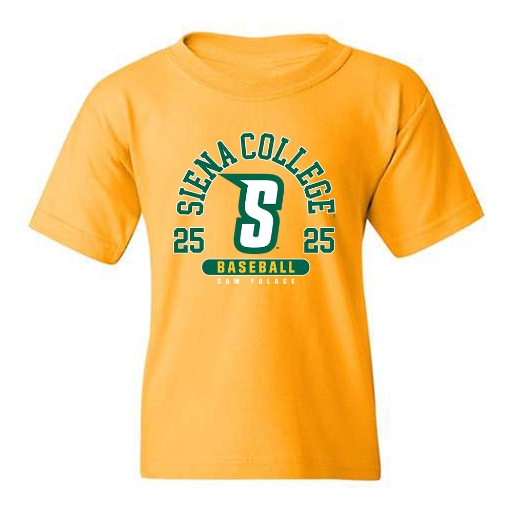 Siena - NCAA Baseball : Sam Falace - Classic Fashion Shersey Youth T-Shirt-0