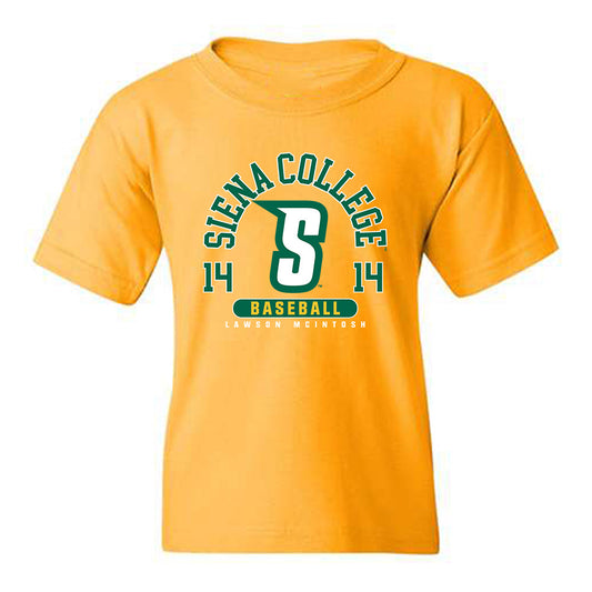 Siena - NCAA Baseball : Lawson McIntosh - Classic Fashion Shersey Youth T-Shirt-0