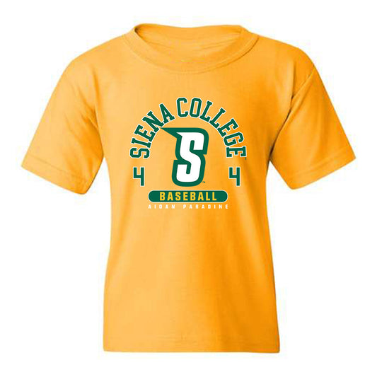 Siena - NCAA Baseball : Aidan Paradine - Classic Fashion Shersey Youth T-Shirt