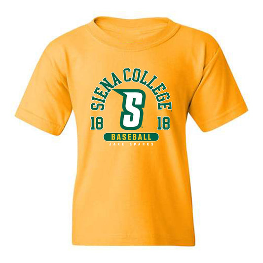 Siena - NCAA Baseball : Jake Sparks - Classic Fashion Shersey Youth T-Shirt