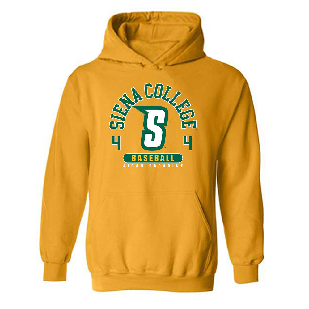 Siena - NCAA Baseball : Aidan Paradine - Classic Fashion Shersey Hooded Sweatshirt