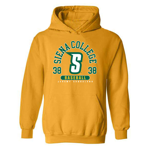 Siena - NCAA Baseball : Jeremy Sangalang - Classic Fashion Shersey Hooded Sweatshirt