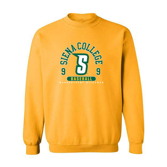 Siena - NCAA Baseball : MarkAnthony Glickman - Classic Fashion Shersey Crewneck Sweatshirt