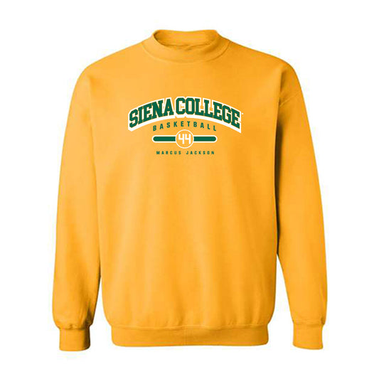 Siena - NCAA Men's Basketball : Marcus Jackson - Classic Fashion Shersey Crewneck Sweatshirt-0