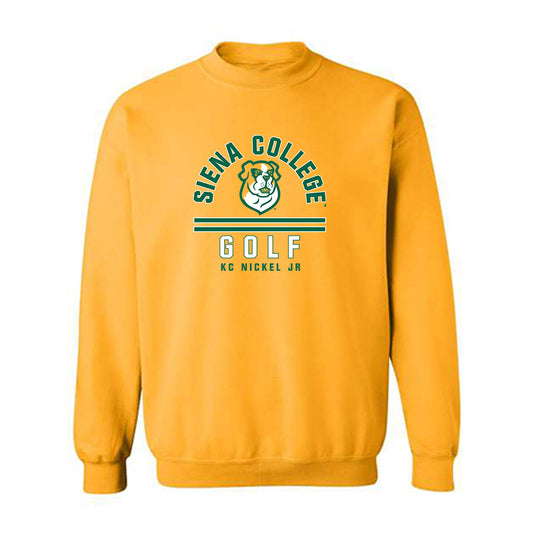 Siena - NCAA Men's Golf : KC Nickel Jr - Classic Fashion Shersey Crewneck Sweatshirt-0