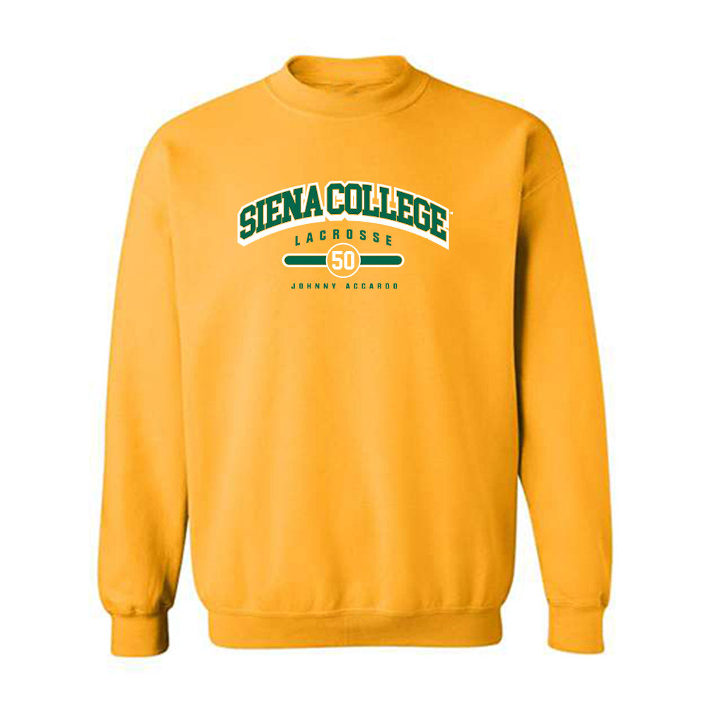 Siena - NCAA Men's Lacrosse : Johnny Accardo - Classic Fashion Shersey Crewneck Sweatshirt