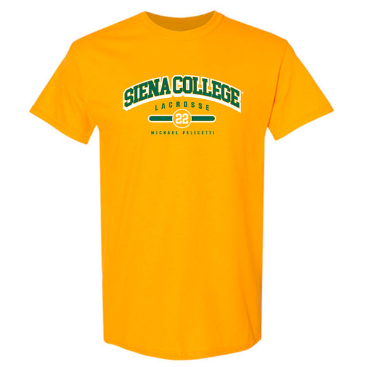 Siena - NCAA Men's Lacrosse : Michael Felicetti - Classic Fashion Shersey T-Shirt