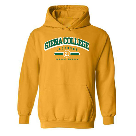Siena - NCAA Women's Lacrosse : Cassidy Morrow - Classic Fashion Shersey Hooded Sweatshirt-0
