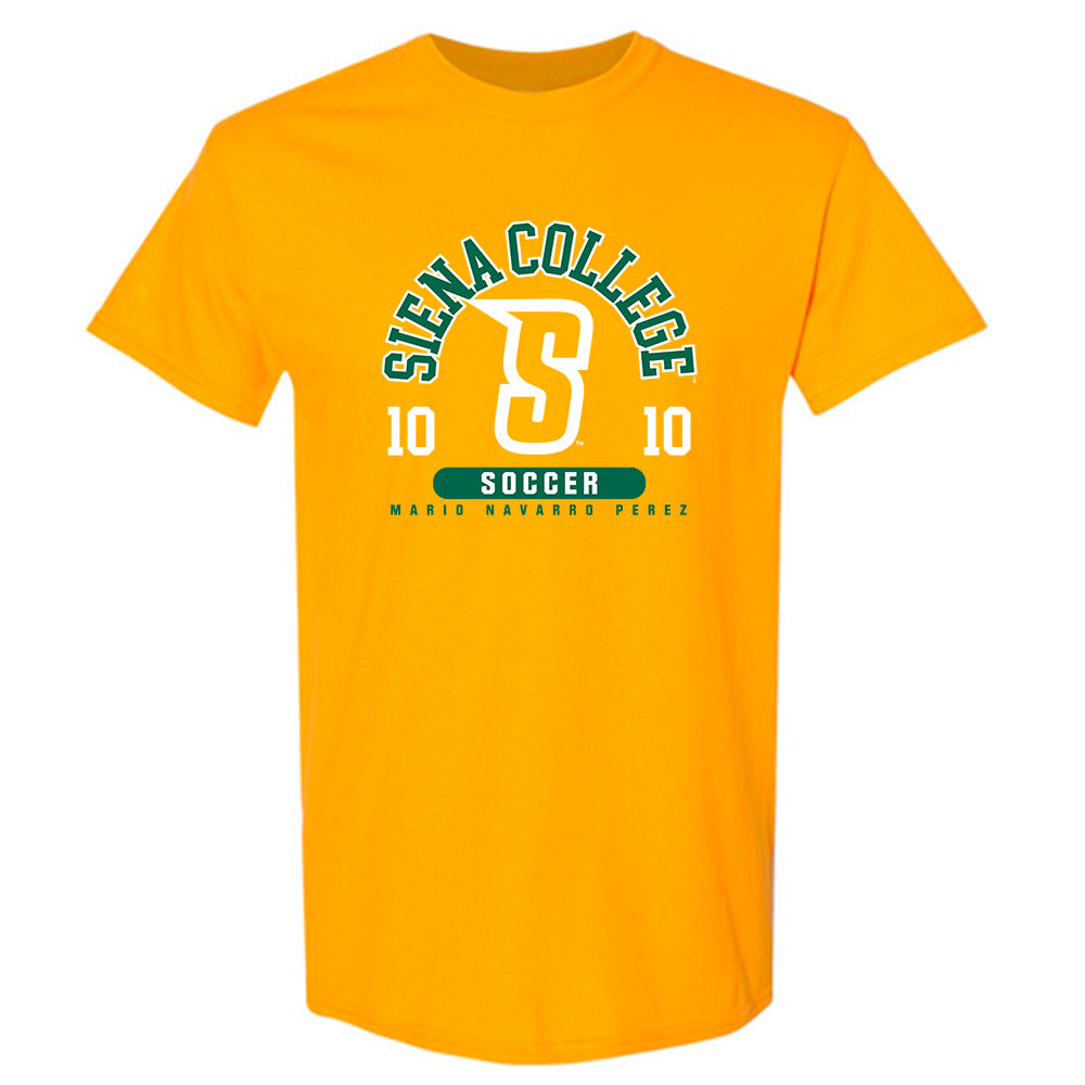 Siena - NCAA Men's Soccer : Mario Navarro Perez - Classic Fashion Shersey T-Shirt-0