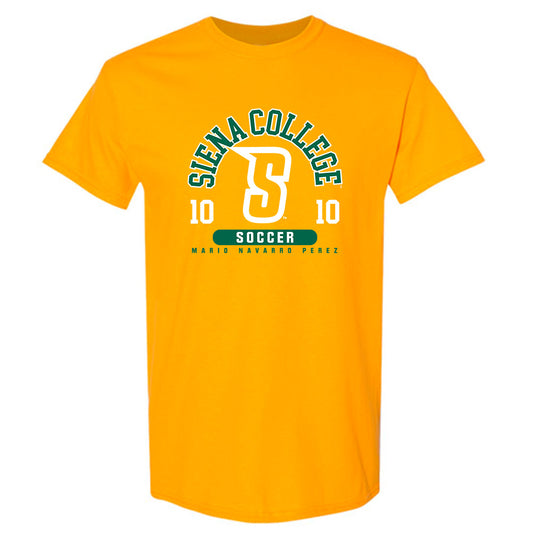 Siena - NCAA Men's Soccer : Mario Navarro Perez - Classic Fashion Shersey T-Shirt-0