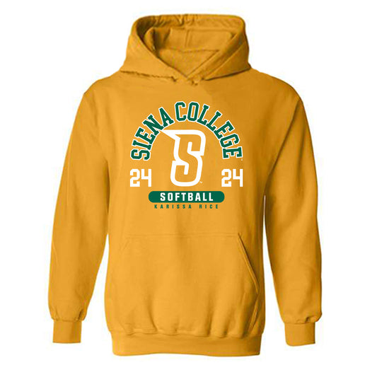 Siena - NCAA Softball : Karissa Rice - Classic Fashion Shersey Hooded Sweatshirt