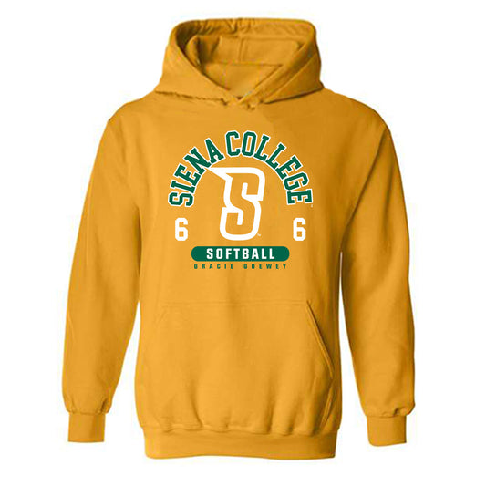 Siena - NCAA Softball : Gracie Goewey - Classic Fashion Shersey Hooded Sweatshirt-0