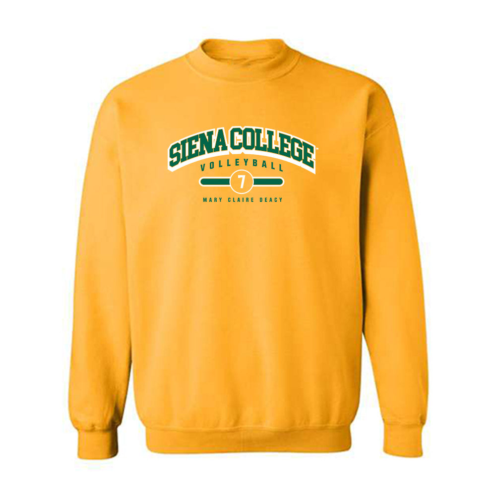 Siena - NCAA Women's Volleyball : Mary Claire Deacy - Classic Fashion Shersey Crewneck Sweatshirt-0