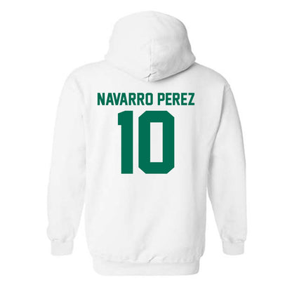 Siena - NCAA Men's Soccer : Mario Navarro Perez - Classic Shersey Hooded Sweatshirt-1