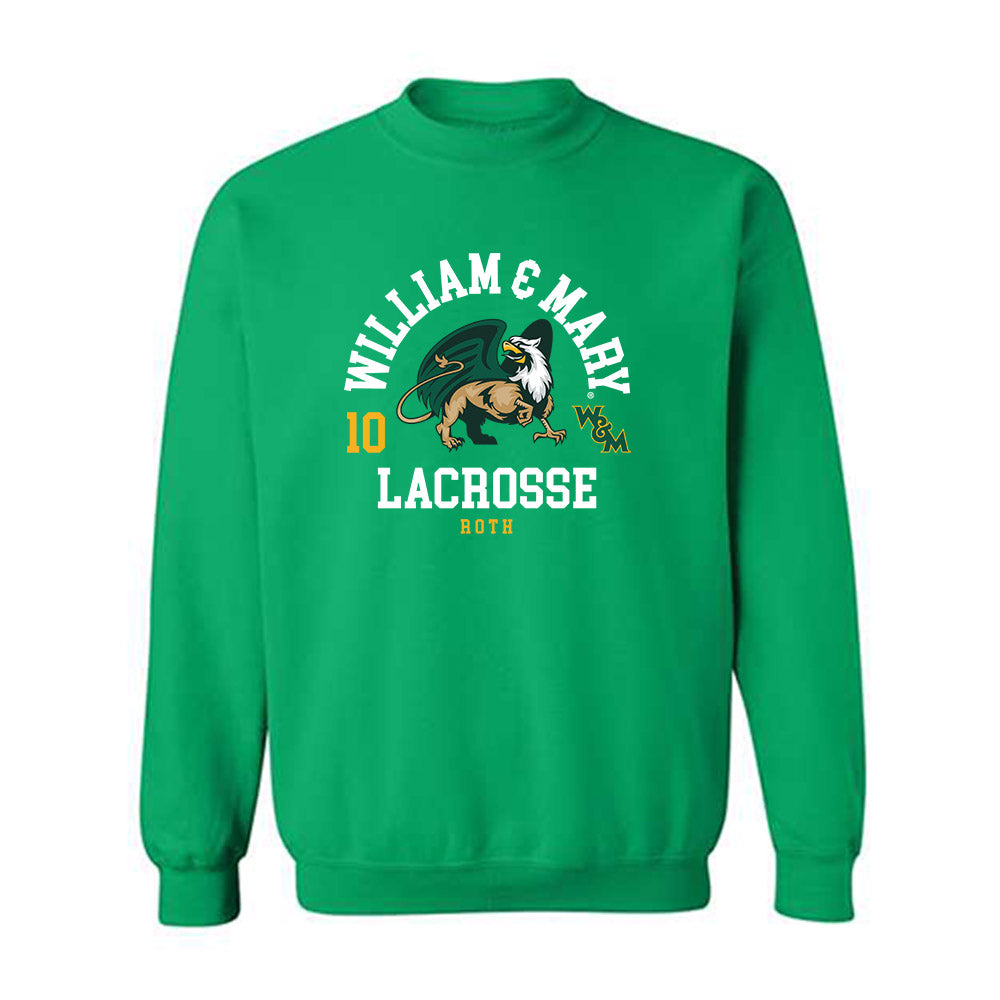 William & Mary - NCAA Women's Lacrosse : Delaney Roth - Classic Fashion Shersey Crewneck Sweatshirt-0
