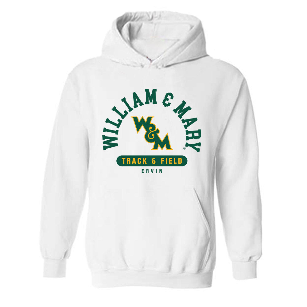 William & Mary - NCAA Women's Track & Field : Emily Ervin - Classic Fashion Shersey Hooded Sweatshirt-0