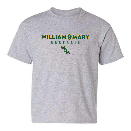 William & Mary - NCAA Baseball : Tom Bourque - Classic Shersey Youth T-Shirt-0