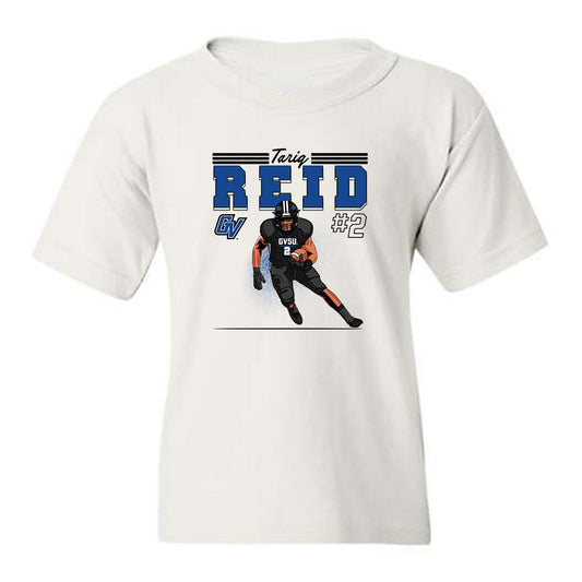 Grand Valley - NCAA Football : Tariq Reid - Caricature Youth T-Shirt-0