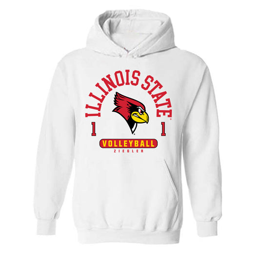 Illinois State - NCAA Women's Volleyball : Ruth Ziegler - Classic Fashion Shersey Hooded Sweatshirt-0