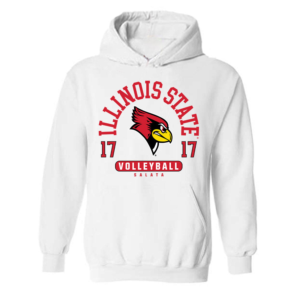 Illinois State - NCAA Women's Volleyball : Lauren Salata - Classic Fashion Shersey Hooded Sweatshirt-0