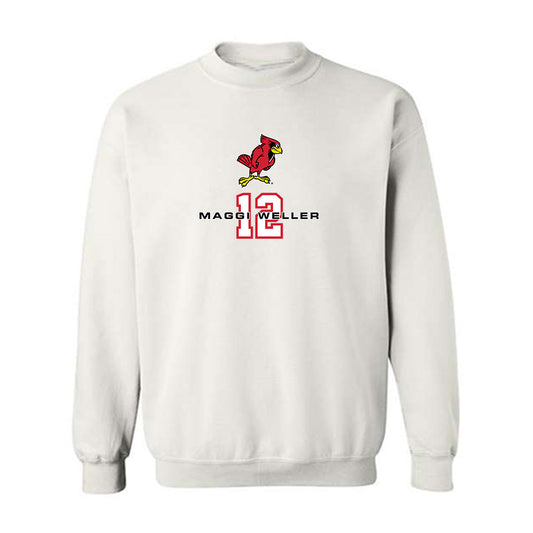 Illinois State - NCAA Women's Volleyball : Maggi Weller - Replica Shersey Crewneck Sweatshirt