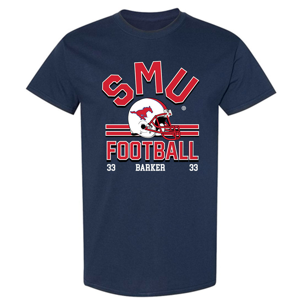 SMU - NCAA Football : Zakye Barker - Classic Fashion Shersey T-Shirt-0