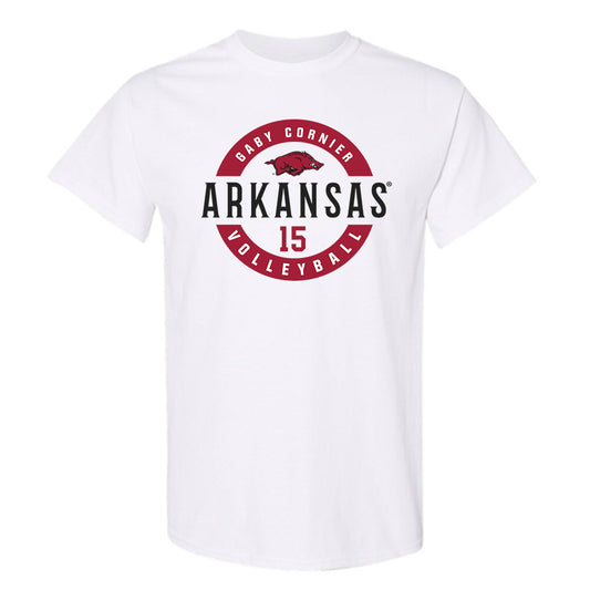 Arkansas - NCAA Women's Volleyball : Gaby Cornier - Classic Fashion Shersey T-Shirt-0