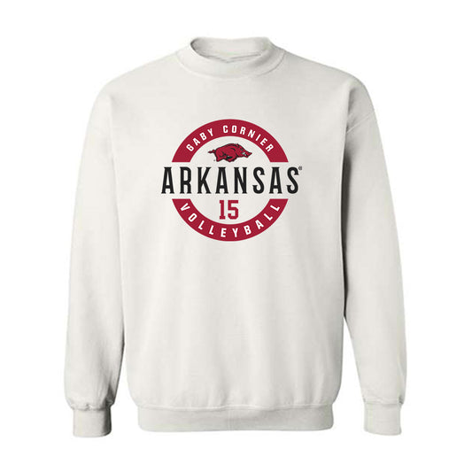 Arkansas - NCAA Women's Volleyball : Gaby Cornier - Classic Fashion Shersey Crewneck Sweatshirt-0