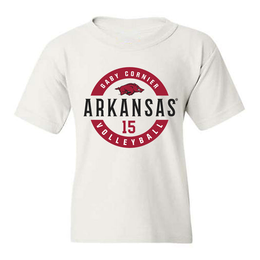 Arkansas - NCAA Women's Volleyball : Gaby Cornier - Classic Fashion Shersey Youth T-Shirt-0