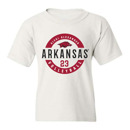 Arkansas - NCAA Women's Volleyball : Aleki Alexander - Classic Fashion Shersey Youth T-Shirt