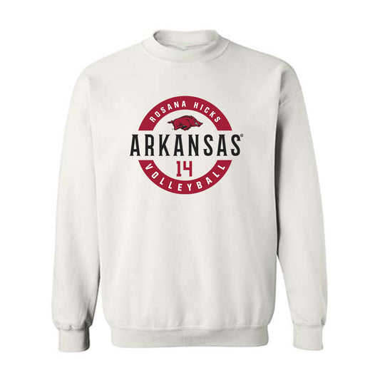 Arkansas - NCAA Women's Volleyball : Rosana Hicks - Classic Fashion Shersey Crewneck Sweatshirt-0