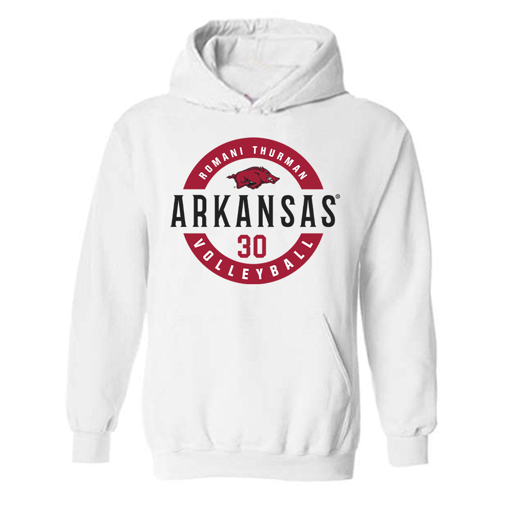 Arkansas - NCAA Women's Volleyball : Romani Thurman - Hooded Sweatshirt