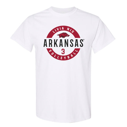 Arkansas - NCAA Women's Volleyball : Livia Niu - Classic Fashion Shersey T-Shirt-0