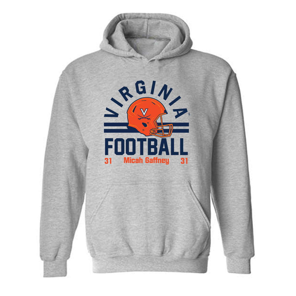 Virginia - NCAA Football : Micah Gaffney - Hooded Sweatshirt Classic Fashion Shersey