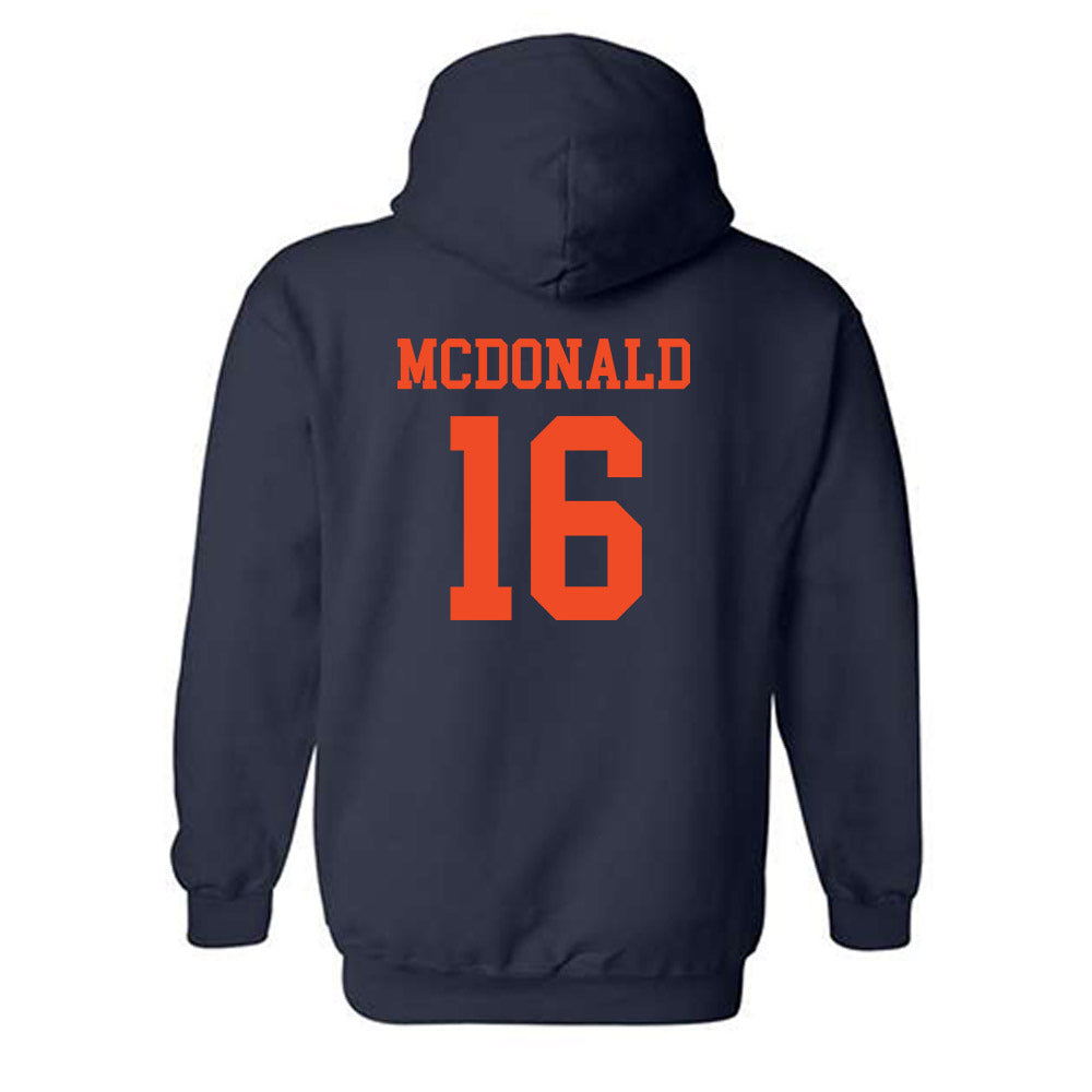Virginia - NCAA Football : Trey McDonald - Hooded Sweatshirt-1