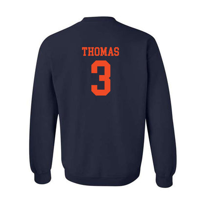 Virginia - NCAA Football : Corey Thomas - Crewneck Sweatshirt Classic Shersey