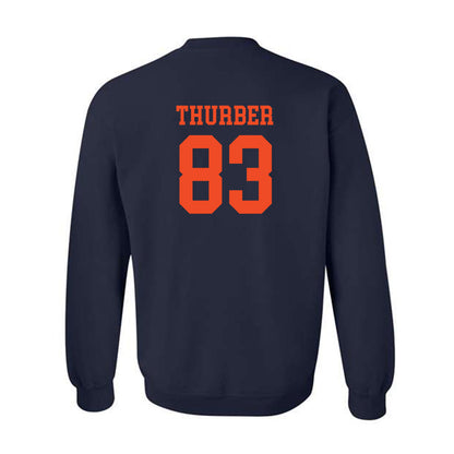 Virginia - NCAA Football : Willem Thurber - Crewneck Sweatshirt-1