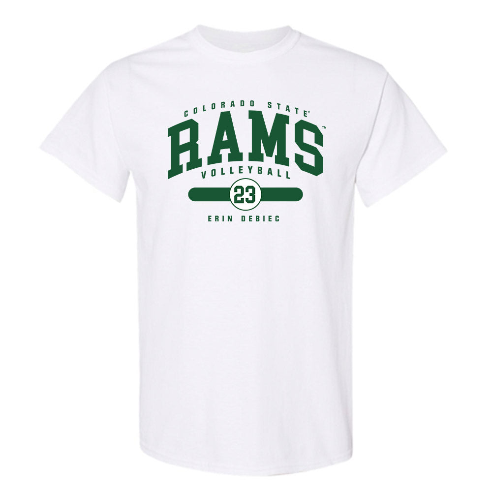 Colorado State - NCAA Women's Volleyball : Erin Debiec - T-Shirt