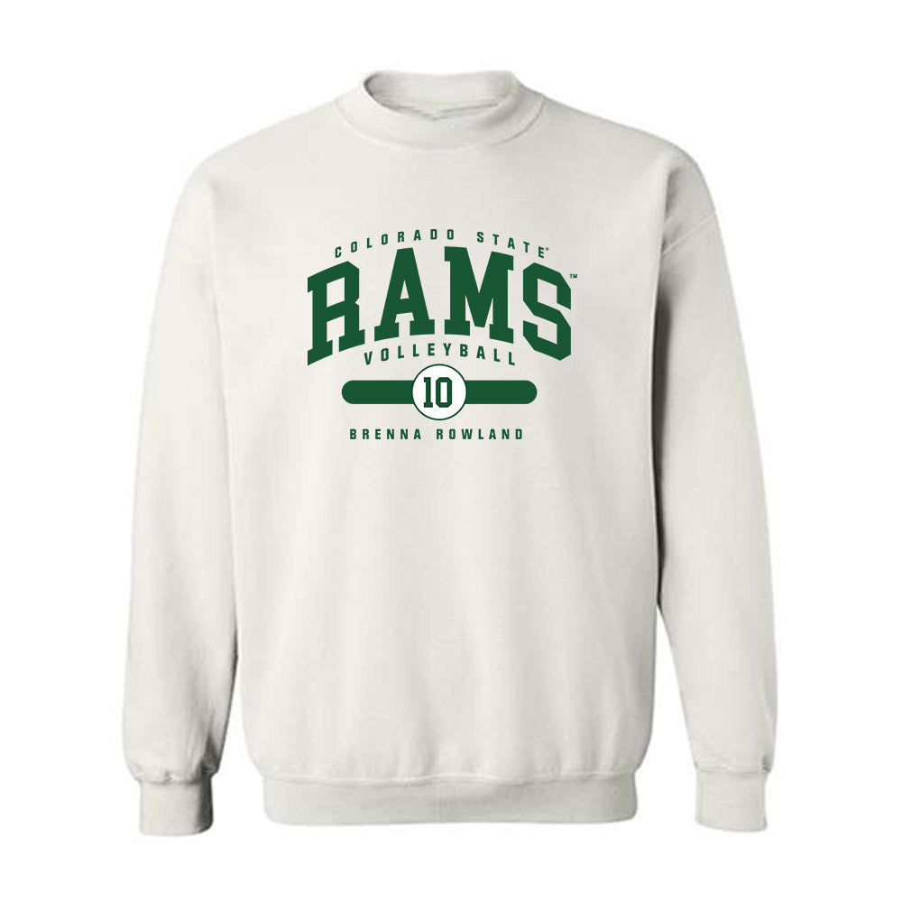 Colorado State - NCAA Women's Volleyball : Brenna Rowland - Crewneck Sweatshirt-0